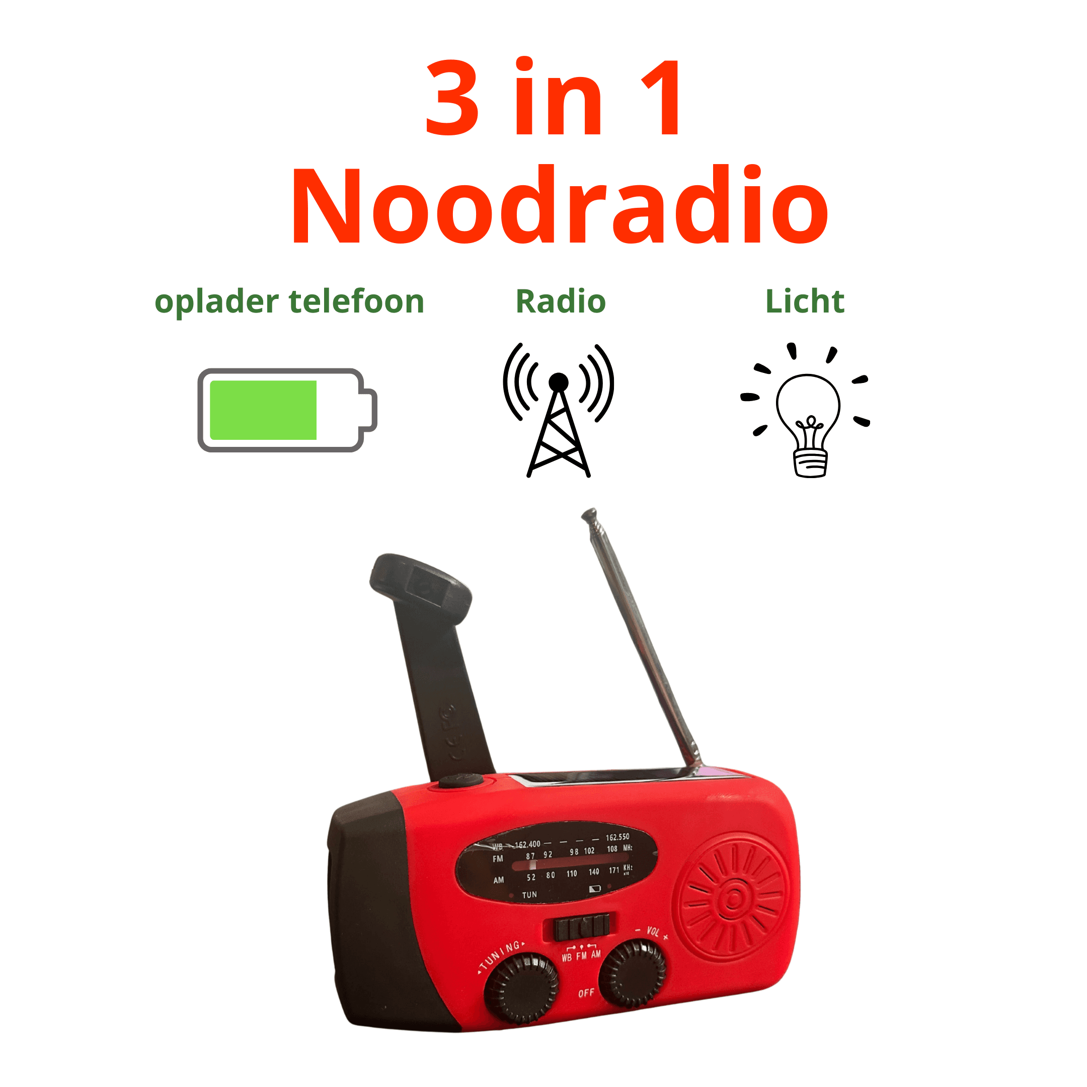 3 in 1 Noodradio